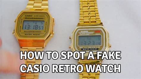 how to spot a fake gold casio watch|casio watch authenticity check.